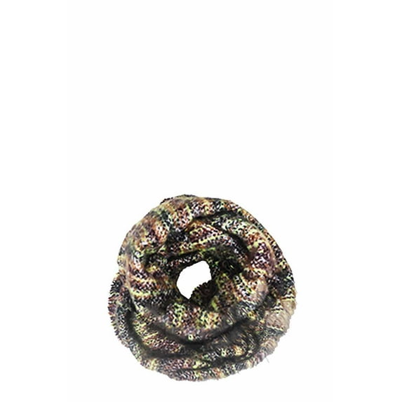 Multi Yarn Knitted Inifinity Fuchsia