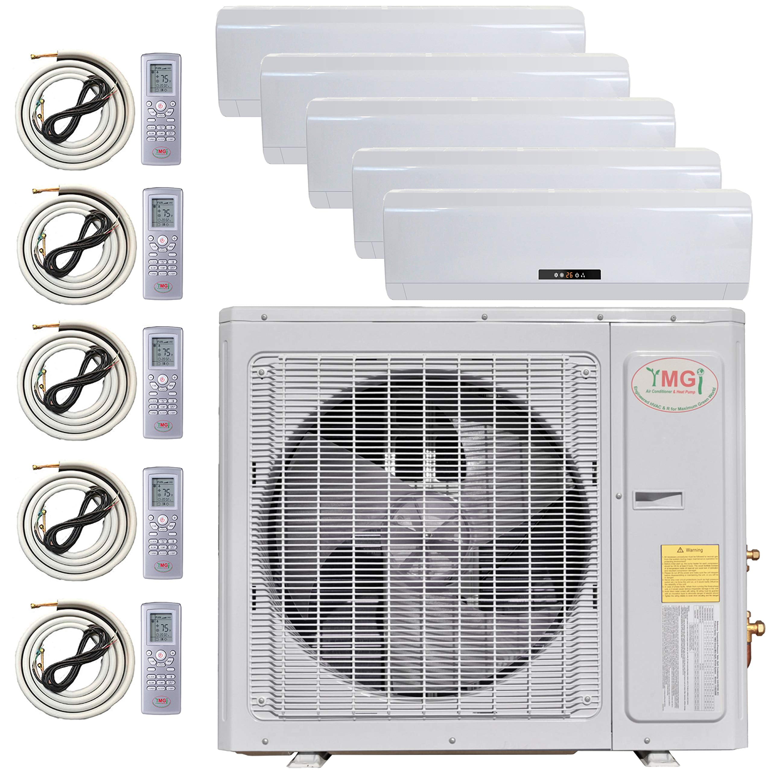 Multi Zone Mini Split Ductless Air Conditioner Five Zone 9000 + 12000