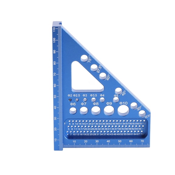 Multi-angle Aluminum Alloy Multi Angle Measuring Ruler Woodworking DIY Miter -Ruler Utility Scribing Gauge Multifunctional Layout Measuring Tool For Engineer Carpenter