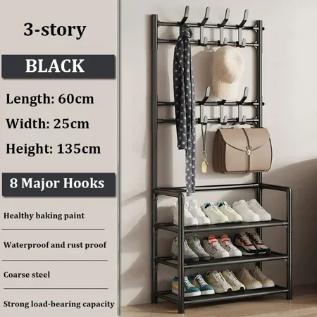 Multi-ayer Shoe Rack DIY Organizer Clothes Storage Organizer Clothes Hat Hangers Shoe Racks Living Room Bedroom Bag Storage Rack