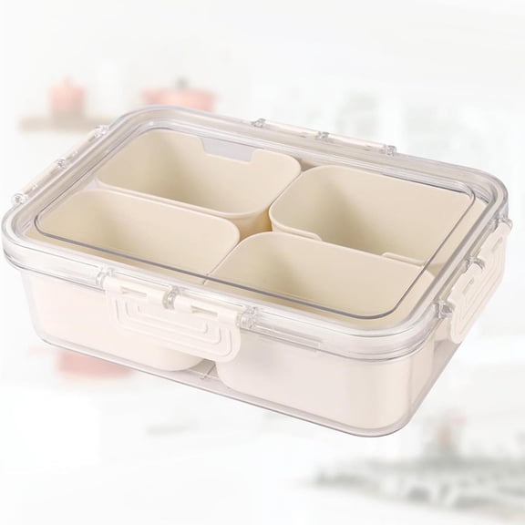 Multi-box Food Storage Container, Airtight Aniseed Pepper Spice Storage Box, Portable Leakproof Container for Outdoor Camping, Picnics, Fruit Snacks and Lunch Meal Prep Organization, 1pc