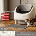 thumbnail image 1 of Multi-cat Automatic Cleaning Litter Box - Spacious Robot-style Litter Box Equipped with Smart Sensors, Open Design, And 360° Safety Features. Odorless Automatic Scooping for Indoor Cats, 1 of 6