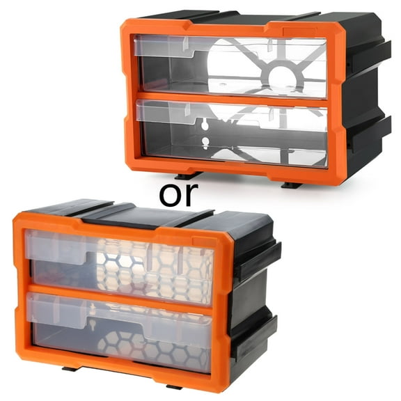 Multi-cell Compartment Tools Organizer Customizable Removable Plastic Dividers Hardware Box Storage for Small Parts