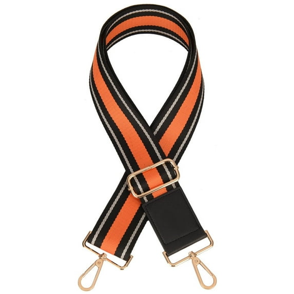 Multi color 2" Wide Shoulder Strap Replacement for purse crossbody bag Handbags Guitar Style Canvas Shoulder Belt Golden hardware