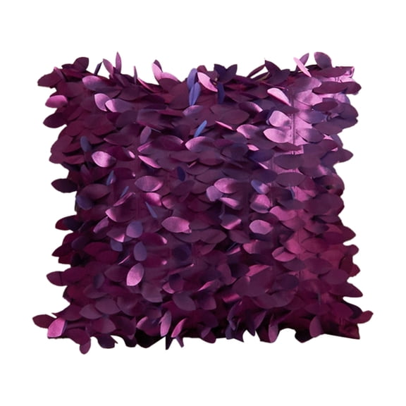 Multi-color 3D Leaf Design Cushion Cover for Living Room & Bedroom, Elegant Textured Sofa & Bed Decor, Versatile Home Accent for Stylish Interior Enhancement