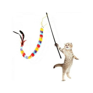 Cat Toys Cat Teaser Wire Fish Cat Rod Fishing Cat Rod Feather Bell Double  Head Cat Stick Pet Interactive Training Playing Toy