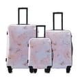 thumbnail image 1 of Multi-color Design ABS Hard Shell Lightweight with 360° Dual Spinning Wheels & Combo Lock - Includes 28", 24", 20" 3-Piece Luggage Set, 1 of 7