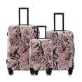 thumbnail image 1 of Multi-color Design ABS Hard Shell Lightweight with 360° Dual Spinning Wheels & Combo Lock - Includes 28", 24", 20" 3-Piece Luggage Set, 1 of 7