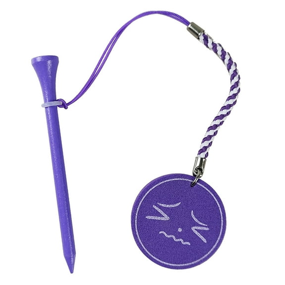 Multi-color Golf Wood Tees with Anti-loss Rope and EVA Foam Printing Golf Ball Holder Tees Golf 83mm Tees
