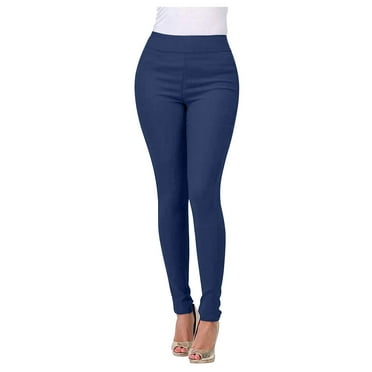 Multi-color Jeans for Womens High Waist Soild Denim Fashion Butt Lifting Front Ankle Denim Pants