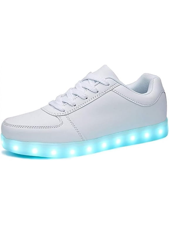 Multi-color LED Glow-in-the-dark Sneakers USB Port Suitable for Men and Women for Parties and Proms