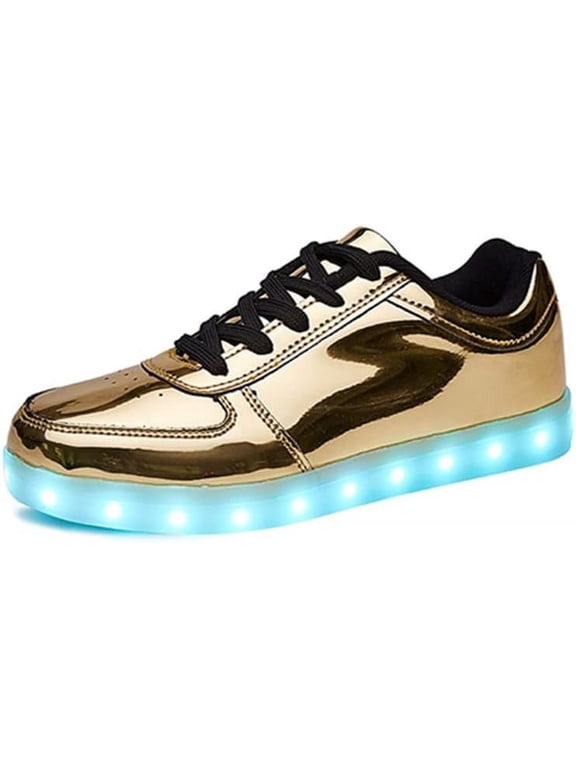 Multi-color LED Glow-in-the-dark Sneakers USB Port Suitable for Men and Women for Parties and Proms