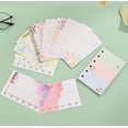 thumbnail image 1 of Multi-color Multi Pattern Filler Paper, 6-Hole Refill Paper with 120 Sheets/240 Pages, 3 Pack Loose Leaf Paper Line Refills, 1 of 3