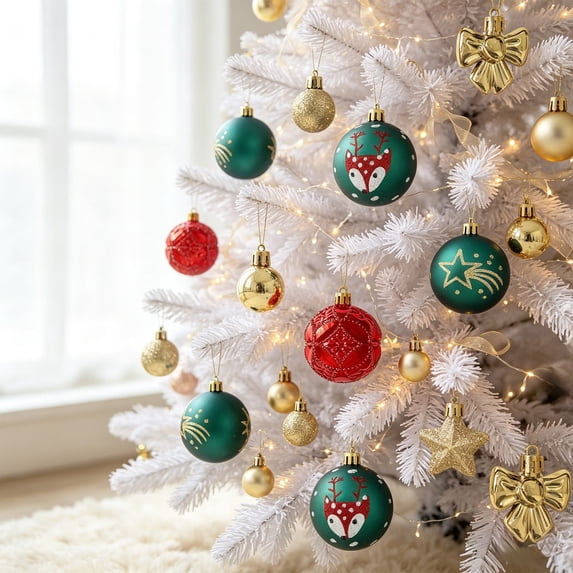 Multi-color Multi-size Multi-shape Decor Balls Christmas Tree Decorations Mini Ball Ornaments