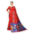 thumbnail image 1 of Multi color Mysore Silk saree/sari with running blouse For Women/Girls, 1 of 1