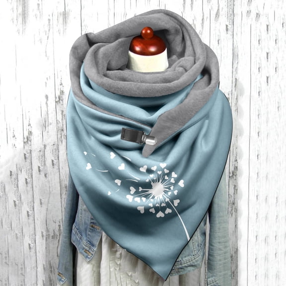 Multi-color Scarf Dandelion Print Super Soft Luxurious Feel Unisex for Men and Women Winter Scarf