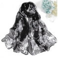thumbnail image 1 of Multi-color Scarf Fashion Women Peach Blossom Printing Long Soft Wrap Scarf Ladies Shawl Scarves, 1 of 1