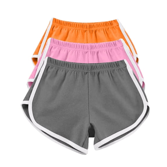 Multi-color Shorts for Women 3PC Shorts for Women Casual Summer Sports Yoga Shorts Workout Athletic Running Gym Shorts