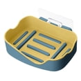 thumbnail image 1 of Multi-color double-layer drainage soapbox, strong and seamless paste drainage soap boxyellow, 1 of 5