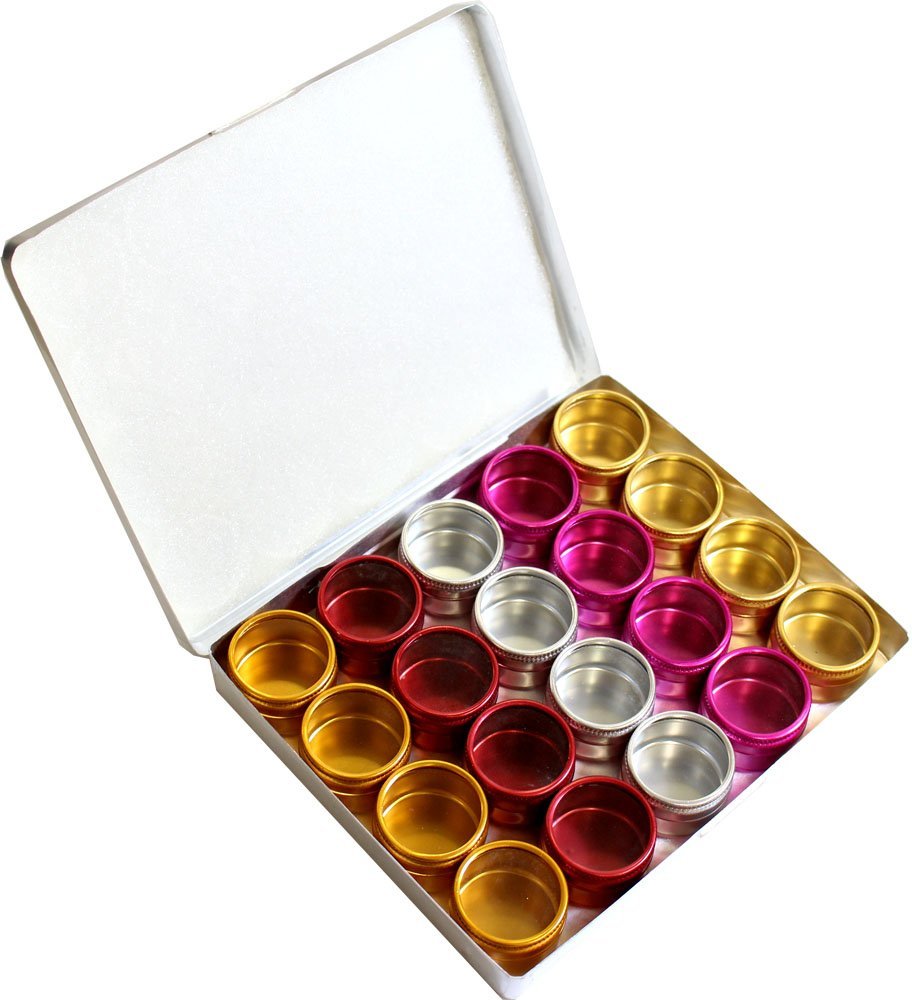 Multi-colored Aluminum Containers 1.25