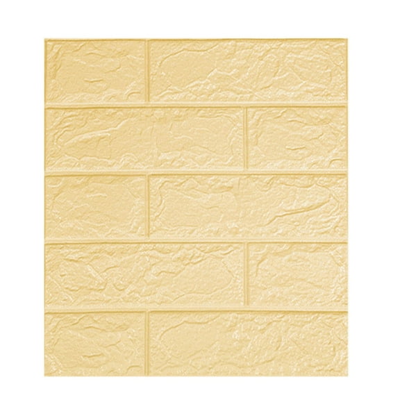 Multi-colored DIY 3D Brick Shaped PE Foam Wallpaper Panels Room Decal Wall Embossed Decoration Housewarming DIY Decoration