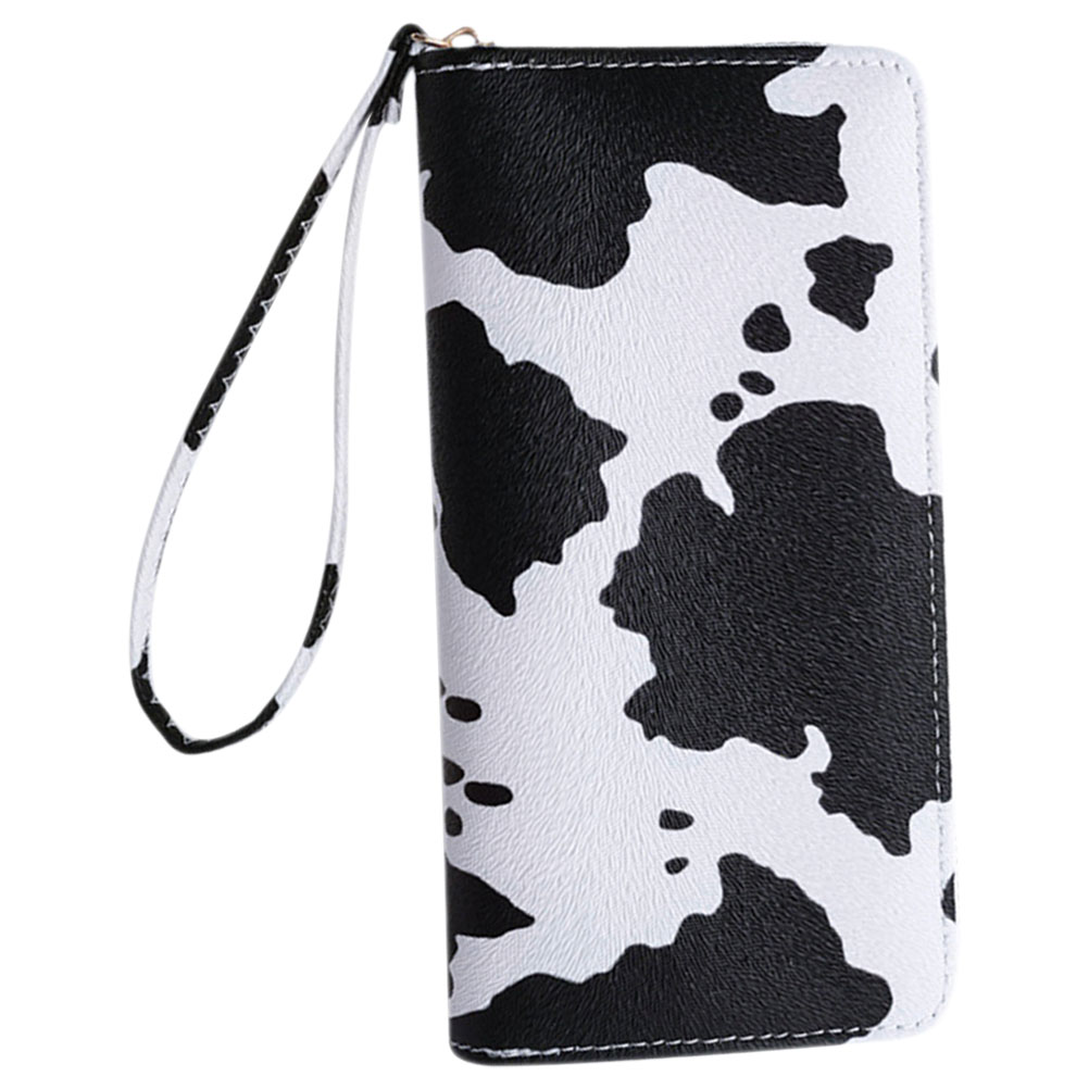 Onaparter Wallet Purses Ladies Compact Portable Cow