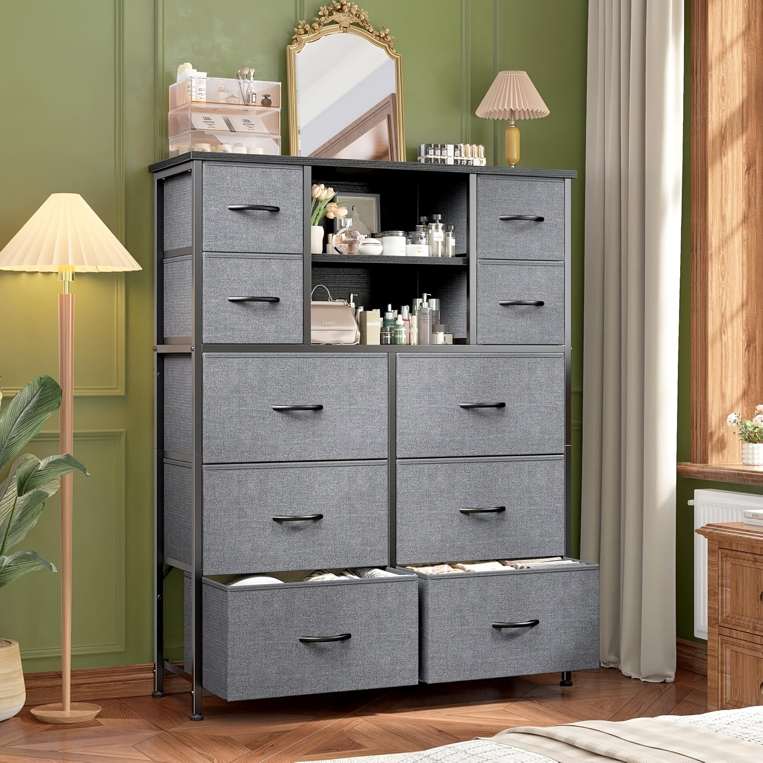 Multi-drawer Storage Cabinet with Multiple Compartments, Large Capacity ...