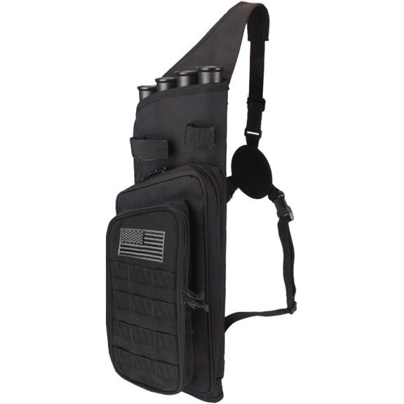 Multi-function 4-Tubes Back Arrow Quiver Shoulder Hanged Target Shooting Archery Quiver for Arrows Takedown Bow