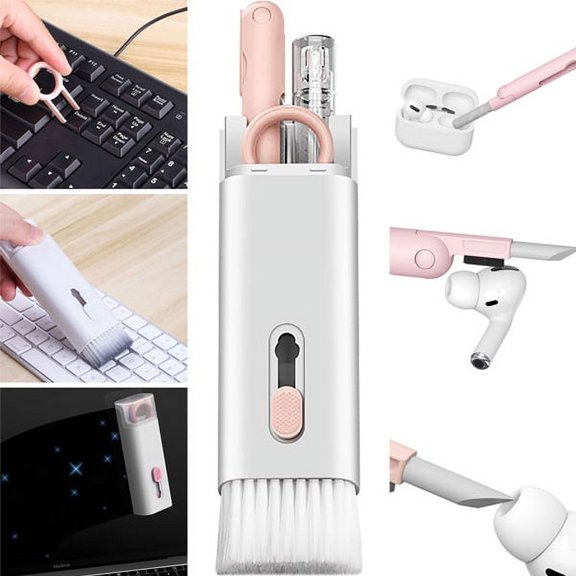 Multi-function 7 in 1 Headset Cleaning Pen Keyboard Earplugs Computer Cleaning Brush Set Mobile Phone Cleaning Artifact