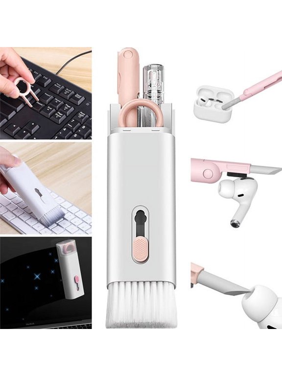 Multi-function 7 in 1 Headset Cleaning Pen Keyboard Earplugs Computer Cleaning Brush Set Mobile Phone Cleaning Artifact