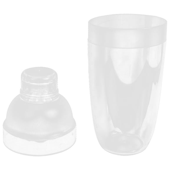 Ifundom Clear Plastic Shaker for Cocktail Mixing and Tea Preparation, Portable Drink Mixer