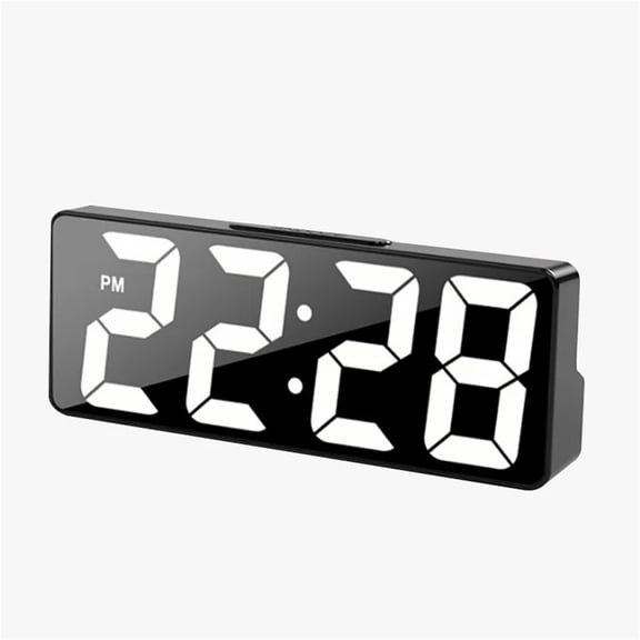 Multi-function Digital Alarm Clock Temperature Date Alarm Snooze Sound Control Night Mode Desk Clock 12/24H LED Clock