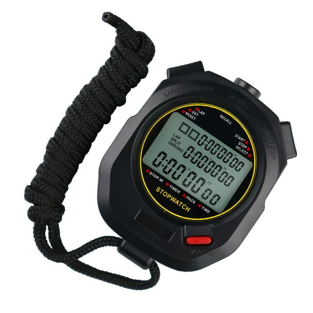 Multifunction Digital Stopwatch Timer 30 Lap Memory Metronome With