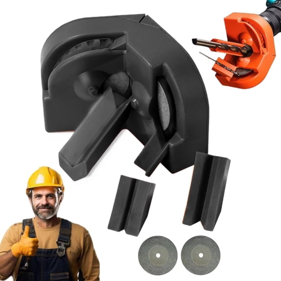 Multi-function Drill Bit Sharpener, 2026 New Portable Multipurpose Drill Sharpener with 2 Wheels Grinder, Drill Bit Sharpener for All Bits(5/64''- 5/8''), Powered by Electric Drills