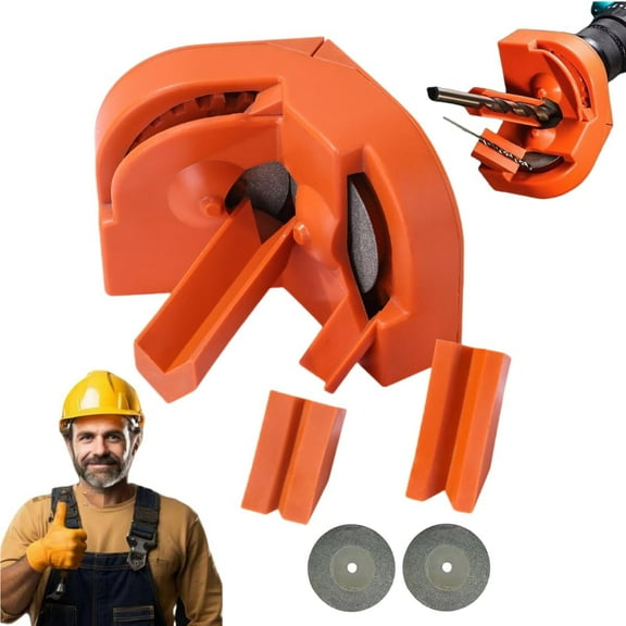 Multi-function Drill Bit Sharpener, 2026 New Portable Multipurpose Drill Sharpener with 2 Wheels Grinder, Drill Bit Sharpener for All Bits(5/64''- 5/8''), Powered by Electric Drills