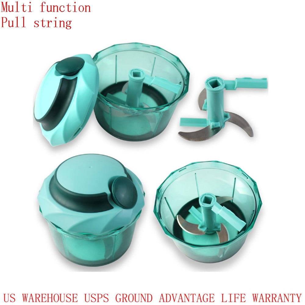 Multi-function Food Chopper Hand Pull String Chopper Fruit Onions ...