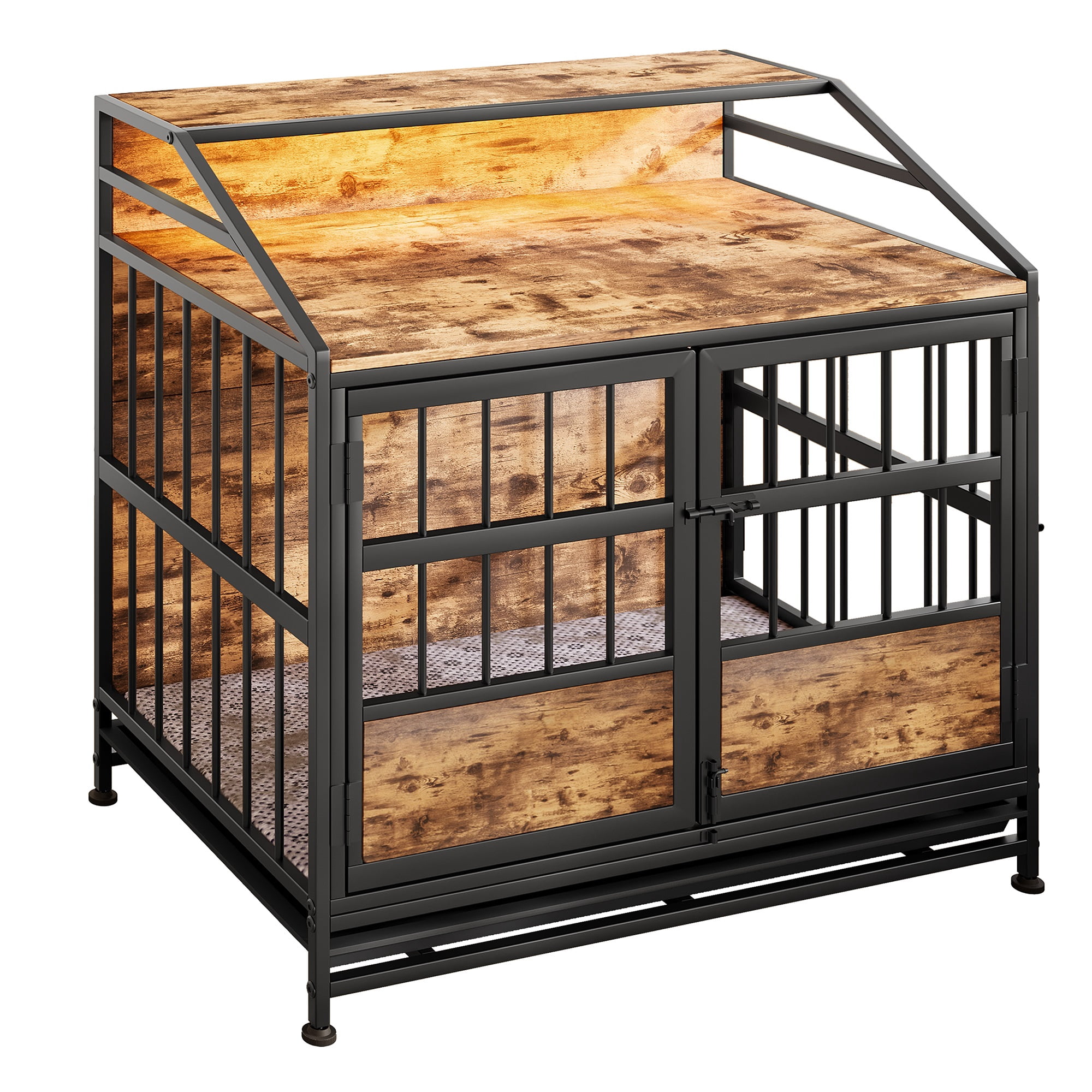 Image showcasing Multi-function Furniture Style Dog Crates with Storage, Dog Crate ...
