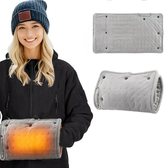 Multi-function Heating Pad, 2-in-1 Heating Pad Hand Warmer, Constant Temperature Hand Warmer, Heated Gloves for Office and Travel, Lightweight Portable Hand Warmer with Fast Heating