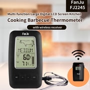 Multi-function Magnetic Large Digital LCD Screen Meat BBQ Kitchen Cooking Thermometer with wireless receiver