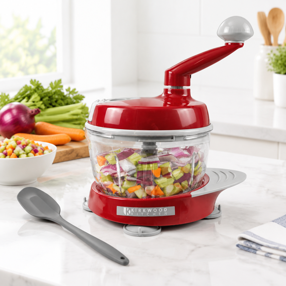 Multi-function Manual Food Processor for Meat, Vegetables, Fruit and Salad Prep