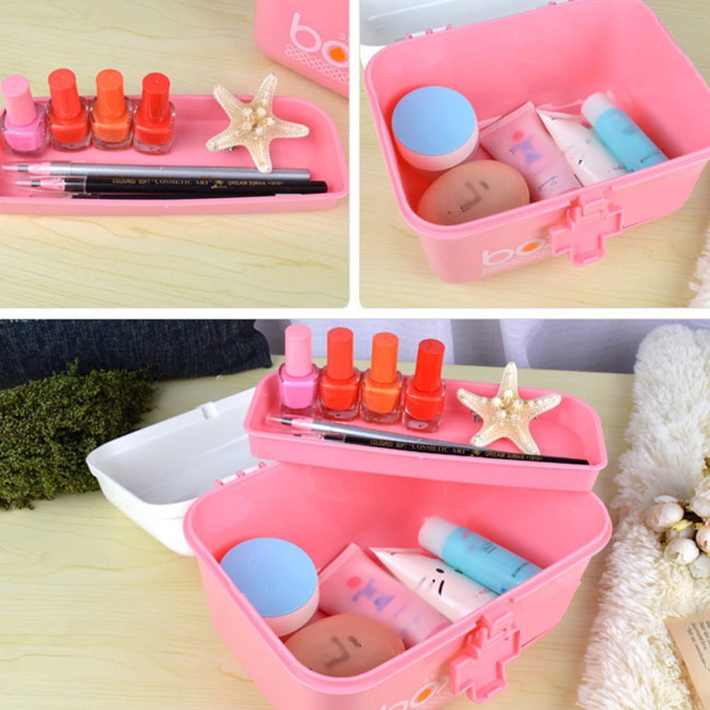 Multifunction Medicine Portable Firstaid Case Double Layer