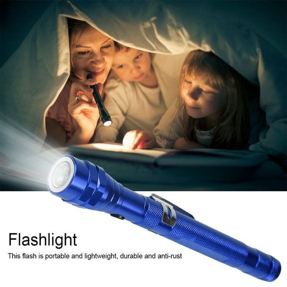 Multi function Mini Flexible Telescopic LED Flashlight Rotatable Torch with Magnetic End