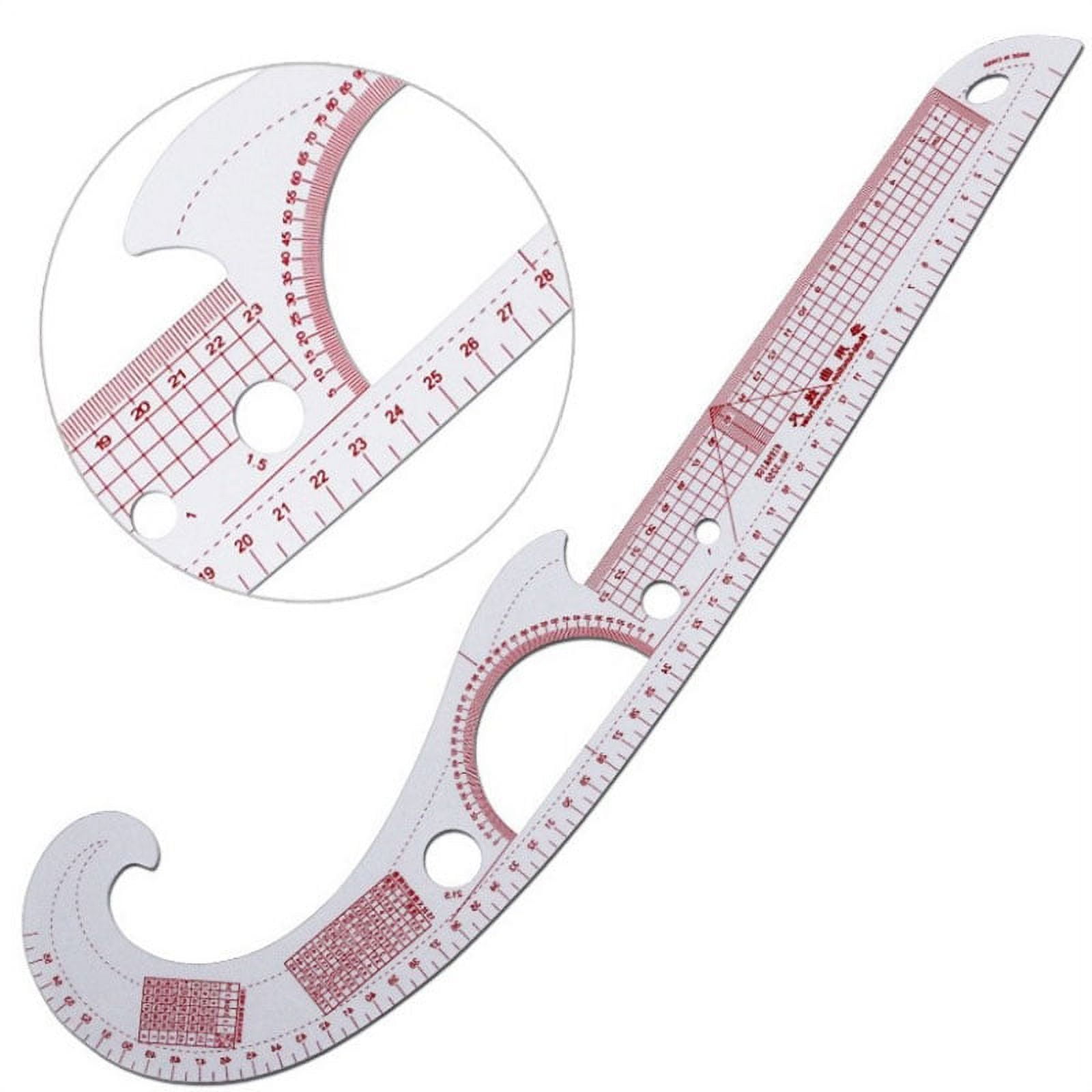 Multi-function Plastic French Curve Sewing Ruler Tailor Ruler Design Making  Clothing 360 Degree Bend Ruler Measure Tools