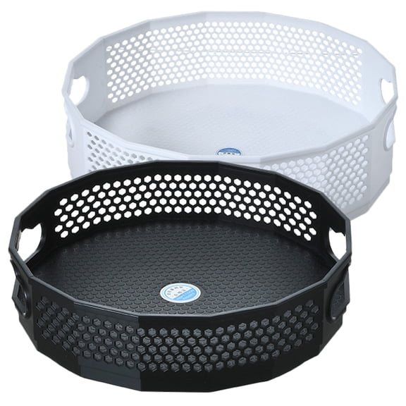 Eease 2Pcs Desktop Spice Trays Multi-function Spice Turntables Household Spice Holders Home Supply