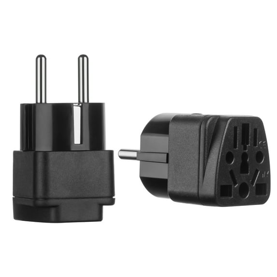 Multi-function Travel Germany AC 250V 50Hz Electrical Socket Adapter Power Socket EU Plug Converter BLACK