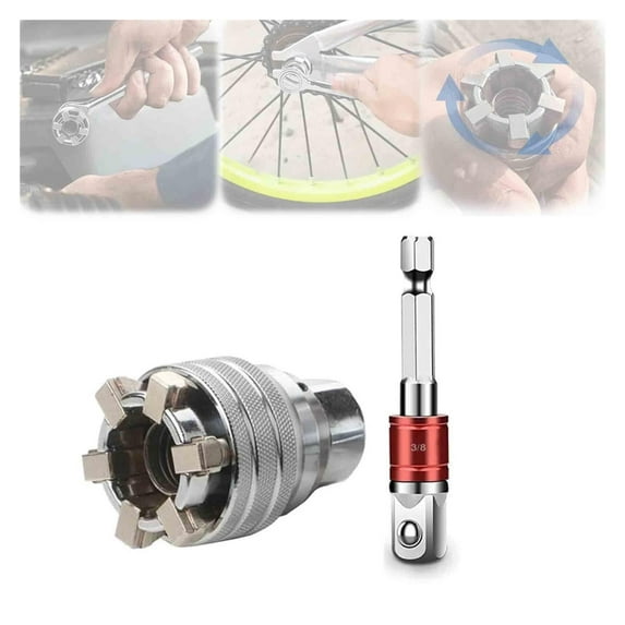 Multi-function Universal Socket Wrench Tool,Universal Maintenance Tool, 0-19mm Adjustable Universal