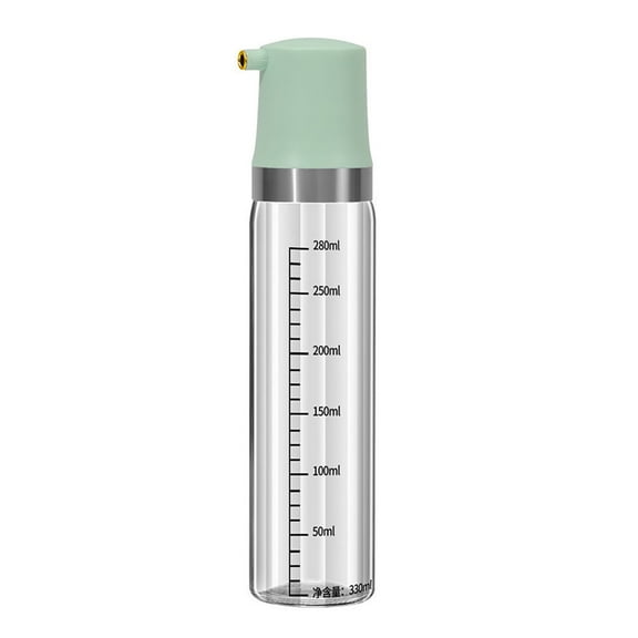 RUNROTOO Air Controlled Oil Flow Bottle Avocado Green 1Set 5.3X5.3X23Cm