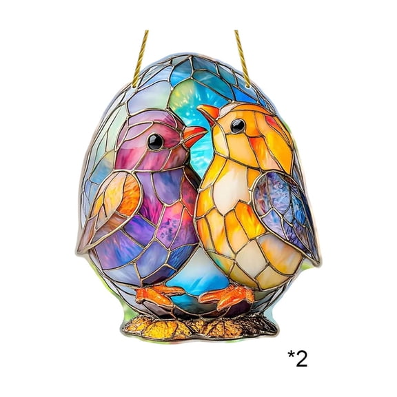 Multi-functional Acrylic Easter Pendant Decoration, 2D Holiday Ornament for Living Room Bedroom Office Desk Tabletop