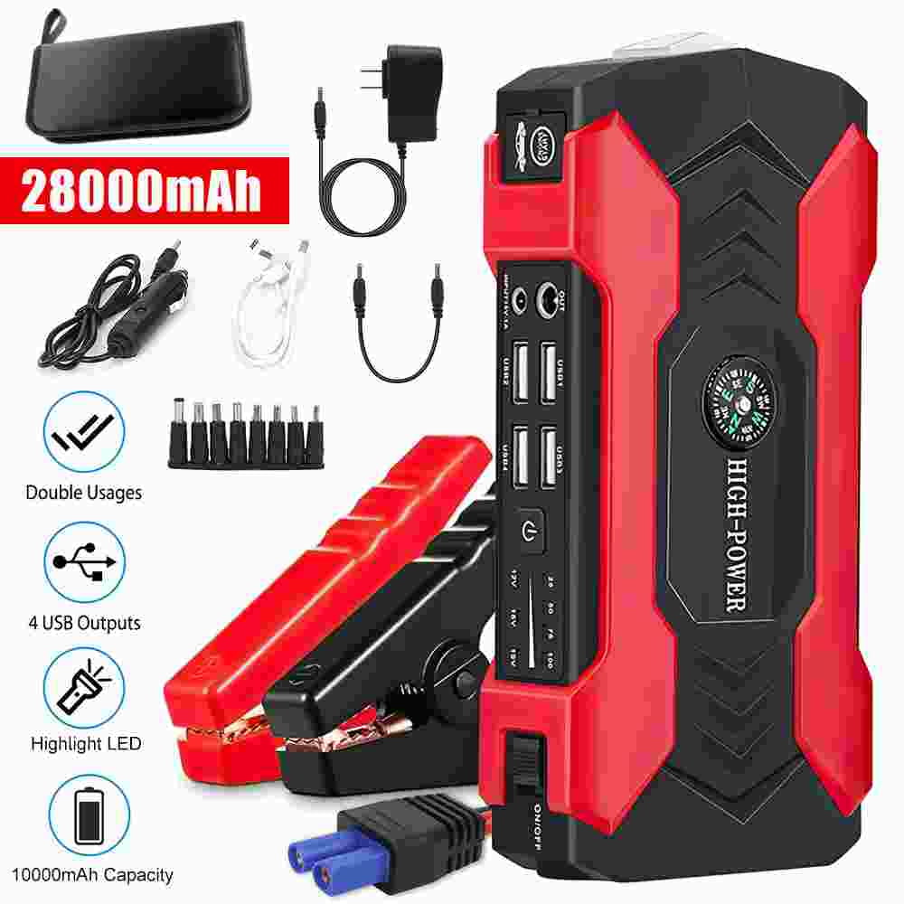 Multi functional Car Battery Jump Starter 28000mAh Portable