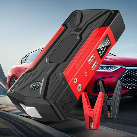 Pecham Car Battery Jump Starter 99800mAh, Jumper Starter Battery Pack for Up to 6.0L Gas & 3.0L Diesel Engines, 12V Portable Jump Box with LED Flashlight, 4 USB Ports